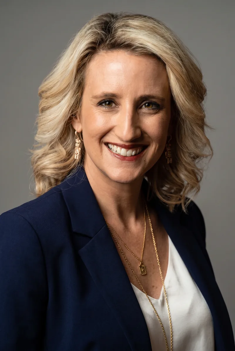 AI-generated portrait of Mimi Nicklin, keynote speaker