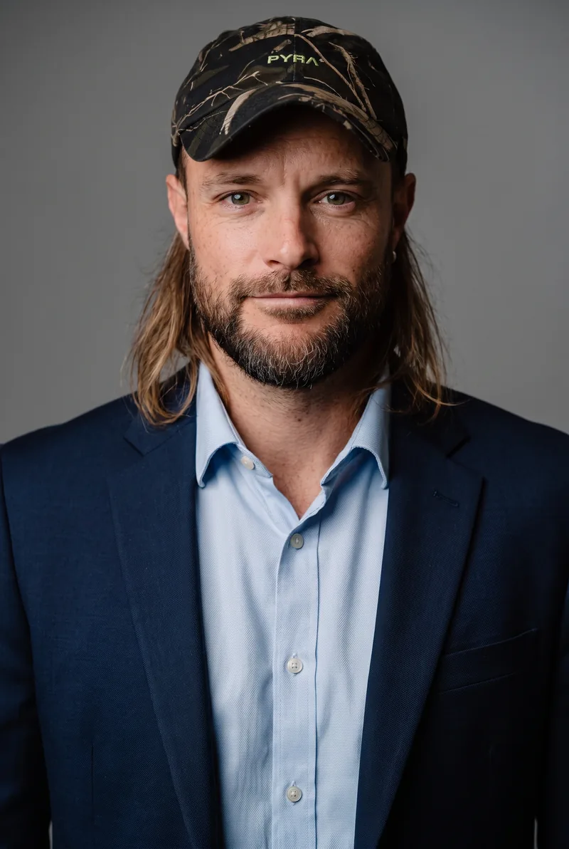 AI-generated portrait of Mitch Brown, keynote speaker