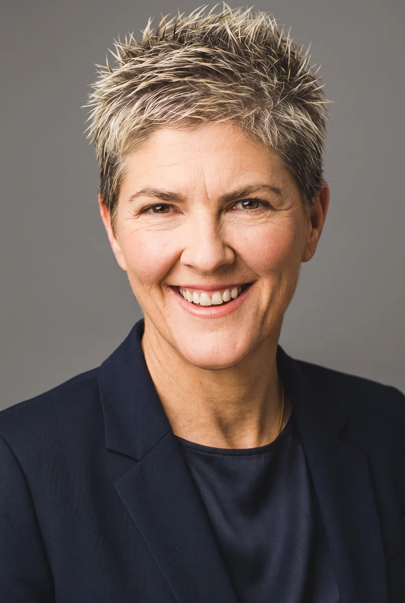 AI-generated portrait of Natalie Cook OAM OLY, keynote speaker