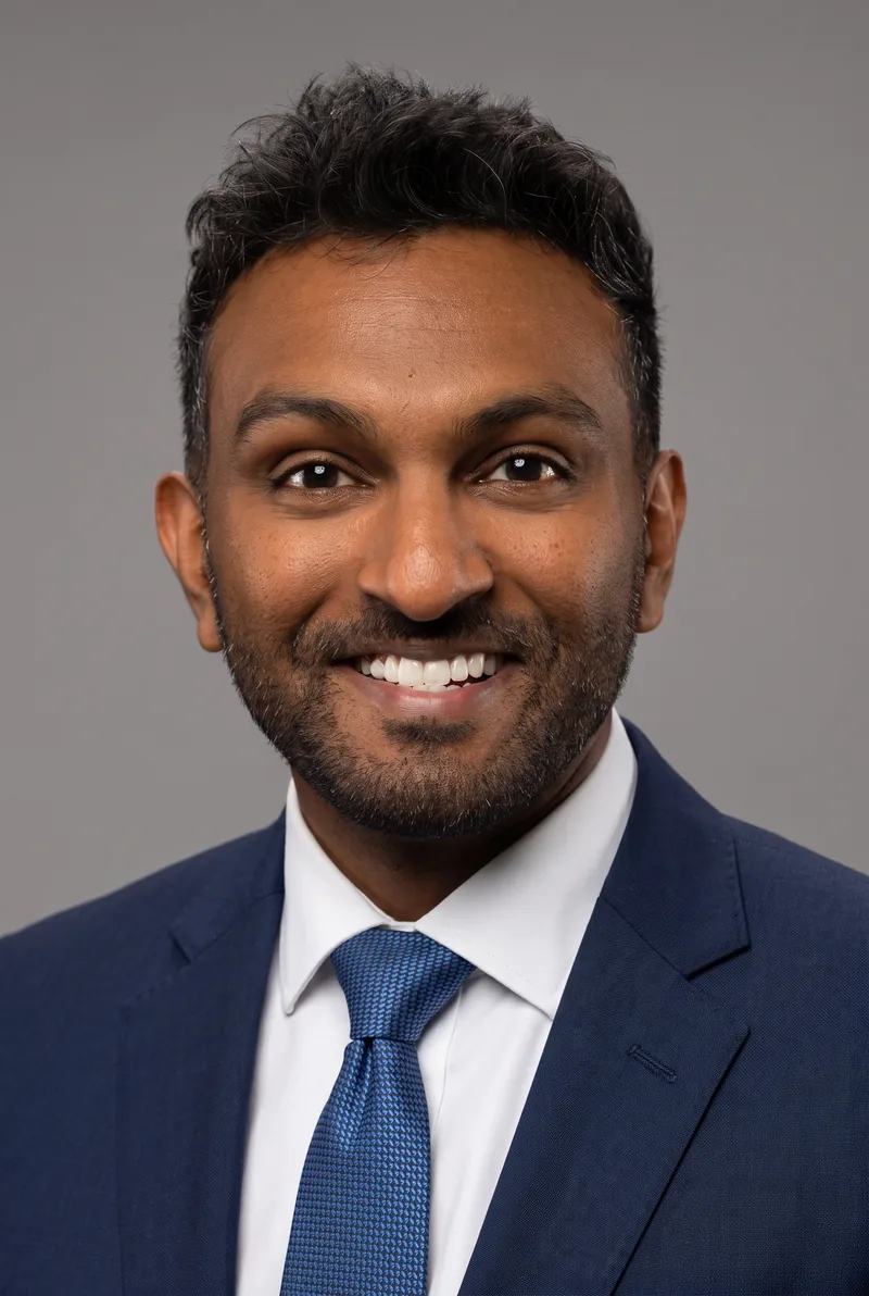 AI-generated portrait of Nazeem Hussain, keynote speaker