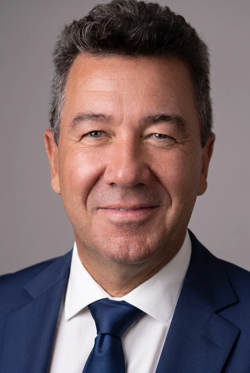 AI-generated portrait of Nick Bryant, keynote speaker