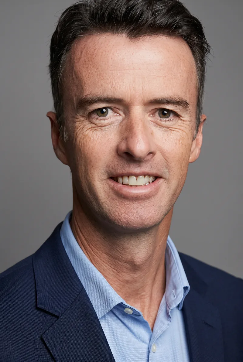 AI-generated portrait of Nick Green OAM OLY, keynote speaker