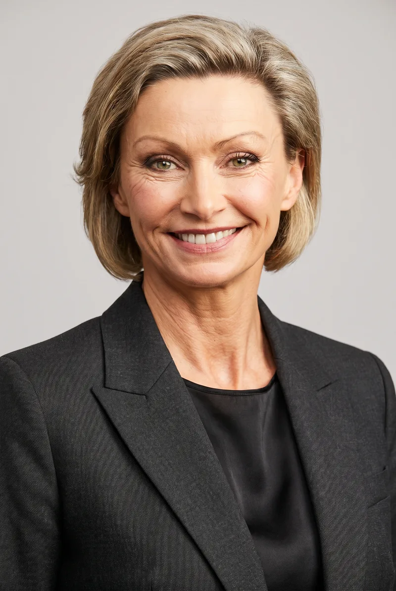 AI-generated portrait of Nicky Buckley, keynote speaker