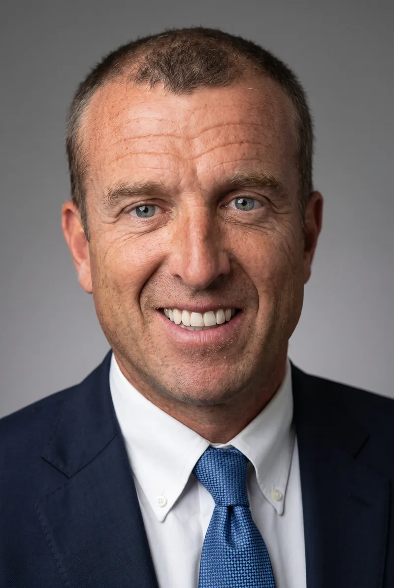 AI-generated portrait of Nigel Brennan, keynote speaker