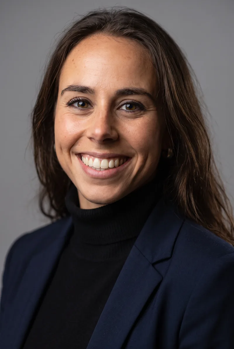 AI-generated portrait of Noémie Fox OAM, keynote speaker