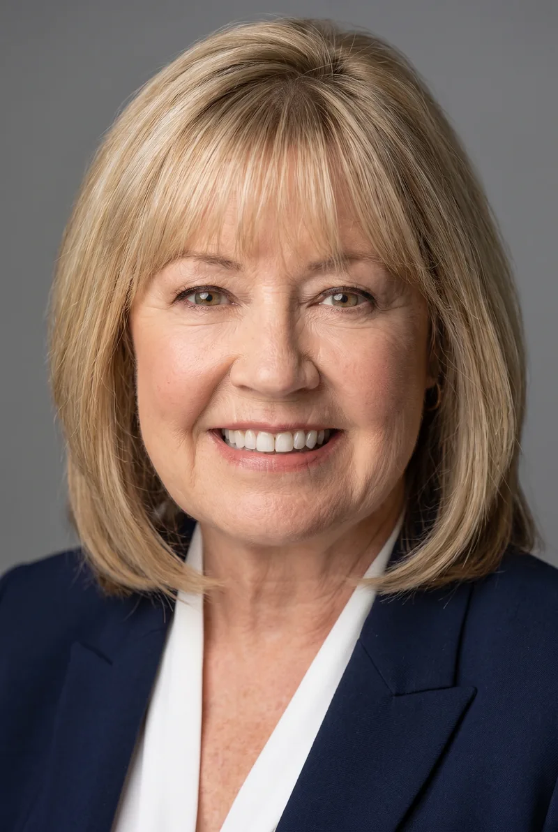 AI-generated portrait of Noni Hazlehurst AM, keynote speaker