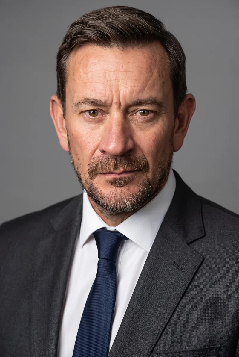 AI-generated portrait of Ollie Ollerton, keynote speaker