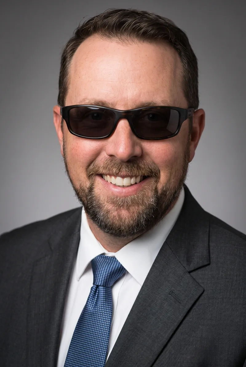 AI-generated portrait of Paul Hockey, keynote speaker