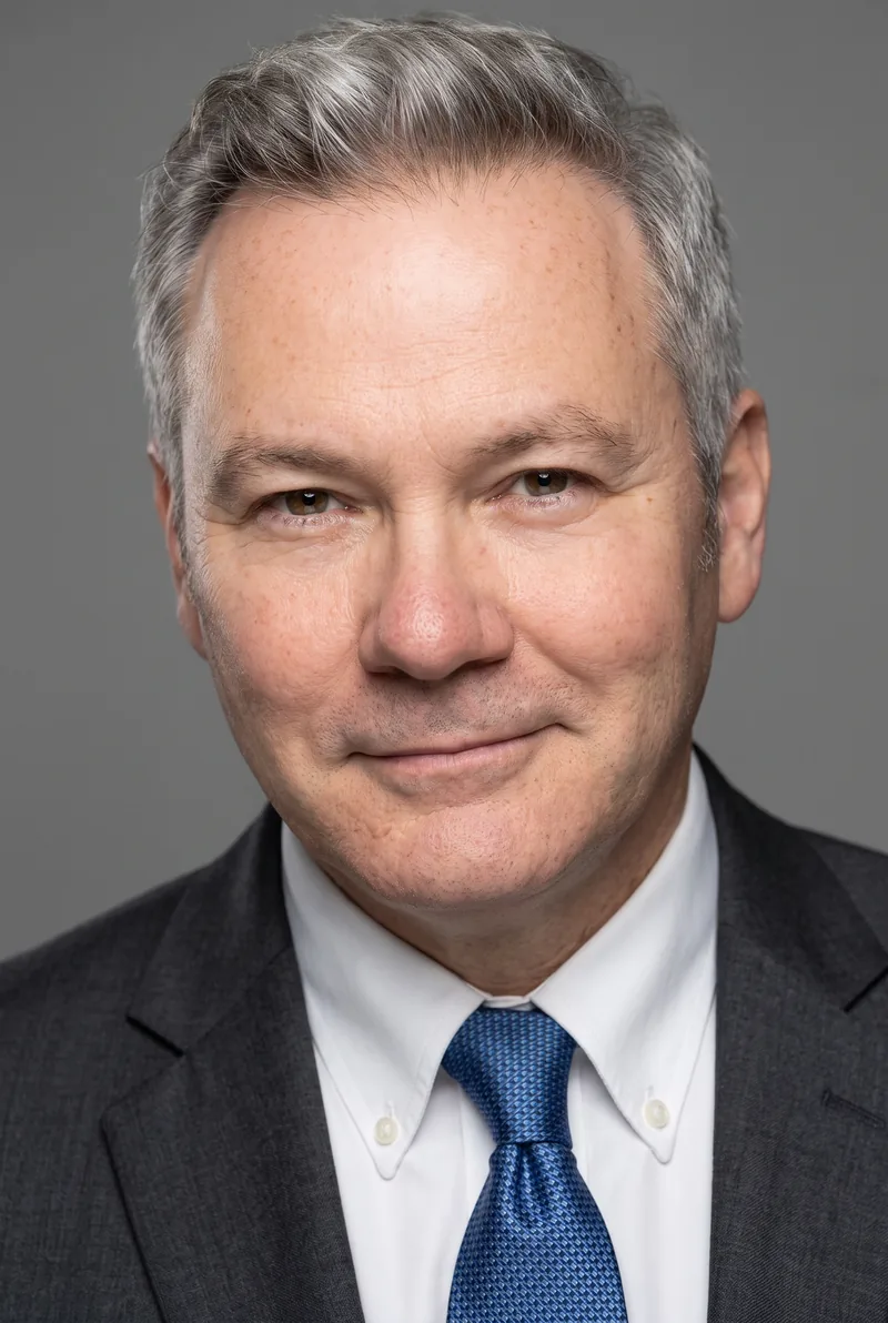 AI-generated portrait of Paul McDermott, keynote speaker