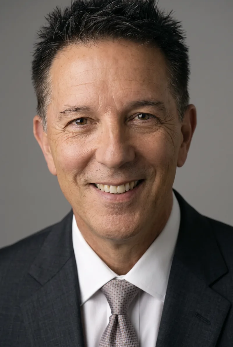 AI-generated portrait of Peter Blasina, keynote speaker