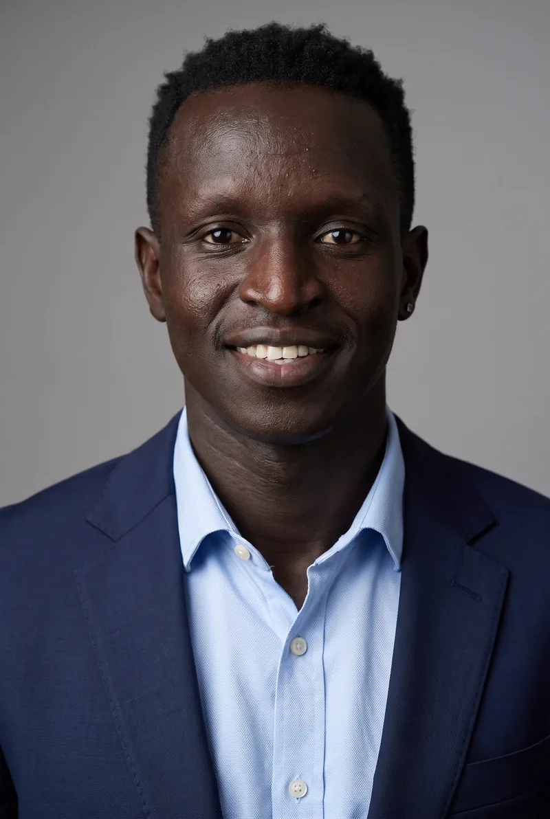 AI-generated portrait of Peter Bol OLY, keynote speaker