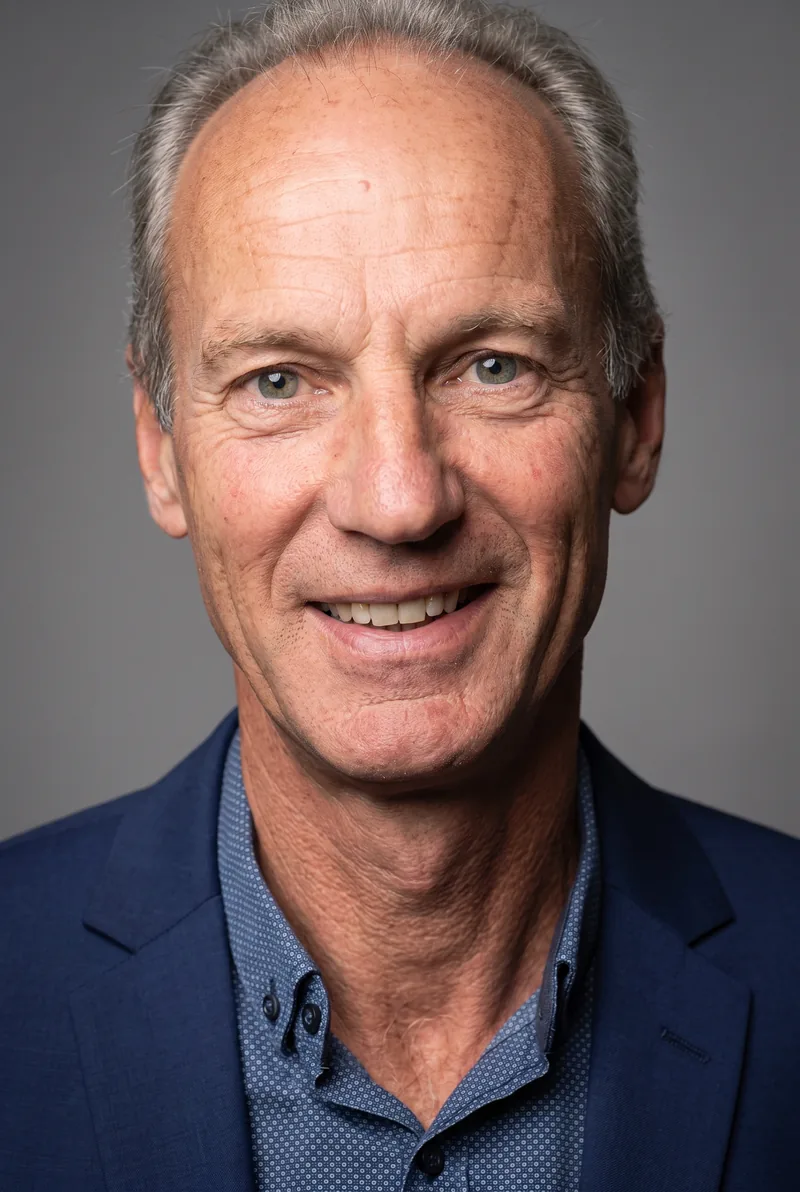 AI-generated portrait of Peter Buckley, keynote speaker