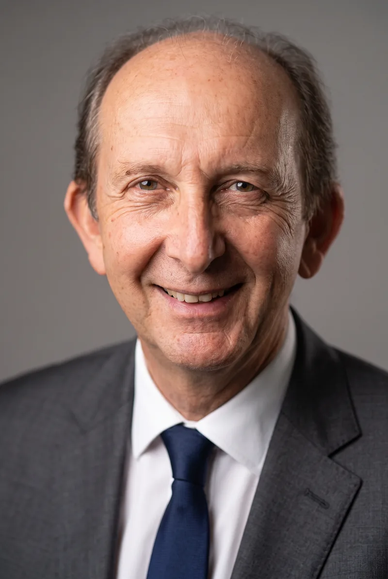 AI-generated portrait of Peter Switzer, keynote speaker