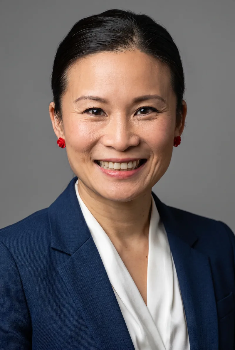 AI-generated portrait of Poh Ling Yeow, keynote speaker