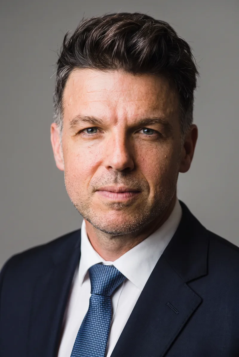 AI-generated portrait of Professor Adam Brumm, keynote speaker