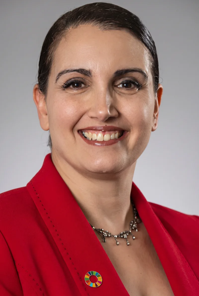AI-generated portrait of Professor Debbie Haski-Leventhal, keynote speaker