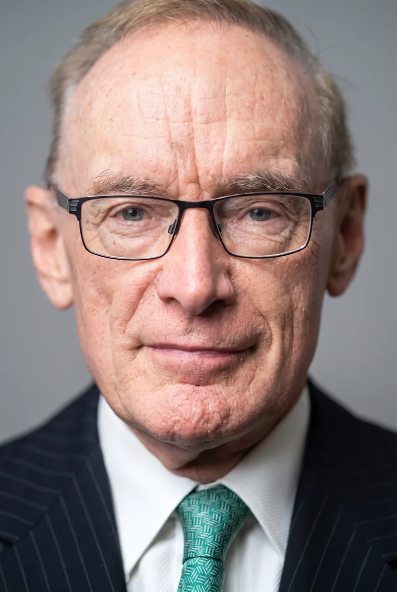 AI-generated portrait of Professor The Honourable Bob Carr, keynote speaker