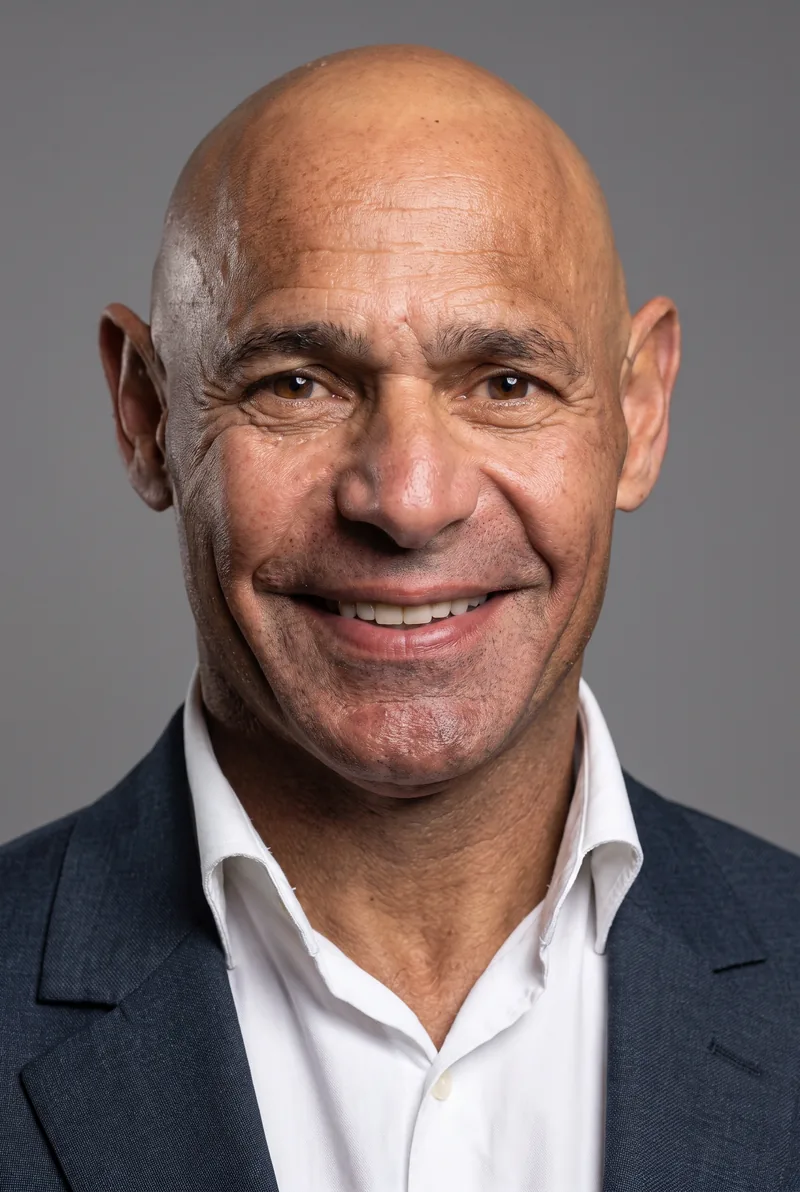 AI-generated portrait of Roger Rasheed, keynote speaker