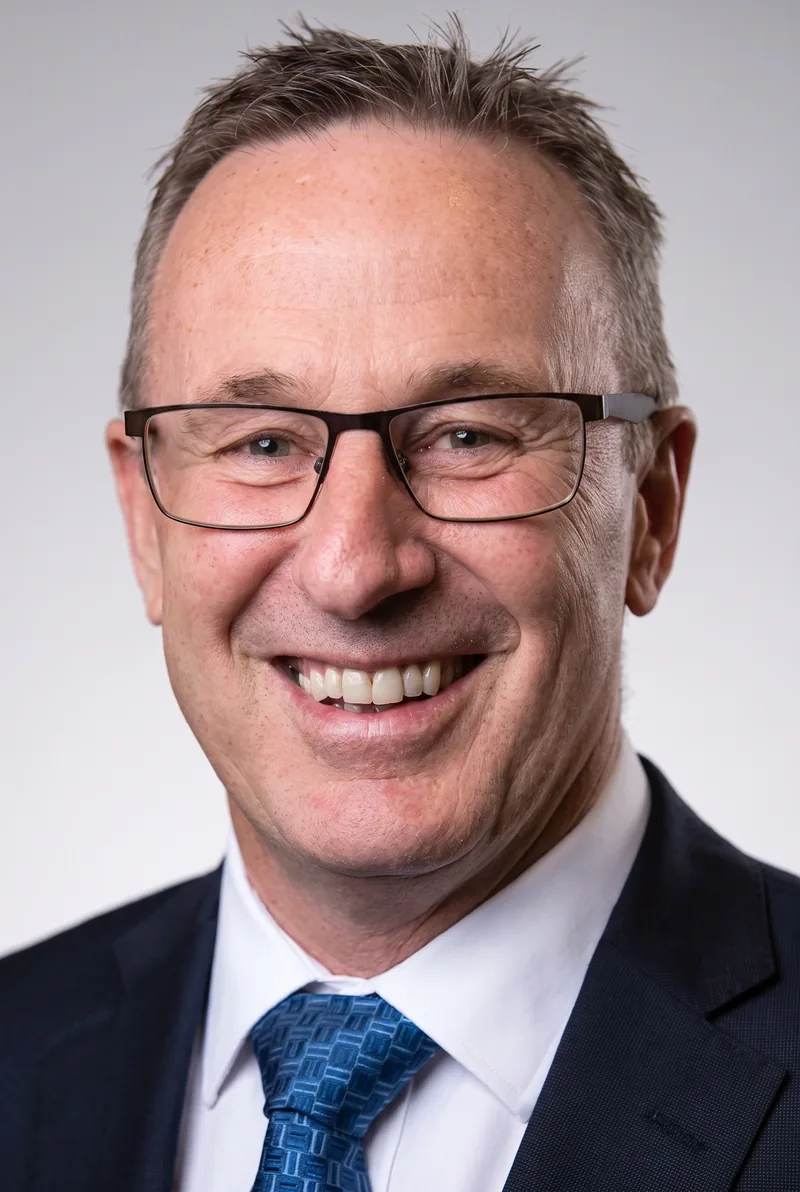 AI-generated portrait of Roger Simpson, keynote speaker