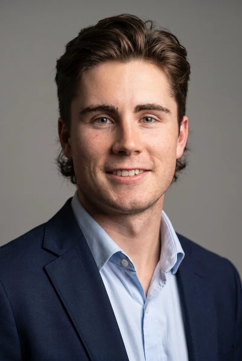 AI-generated portrait of Rohan Browning, keynote speaker