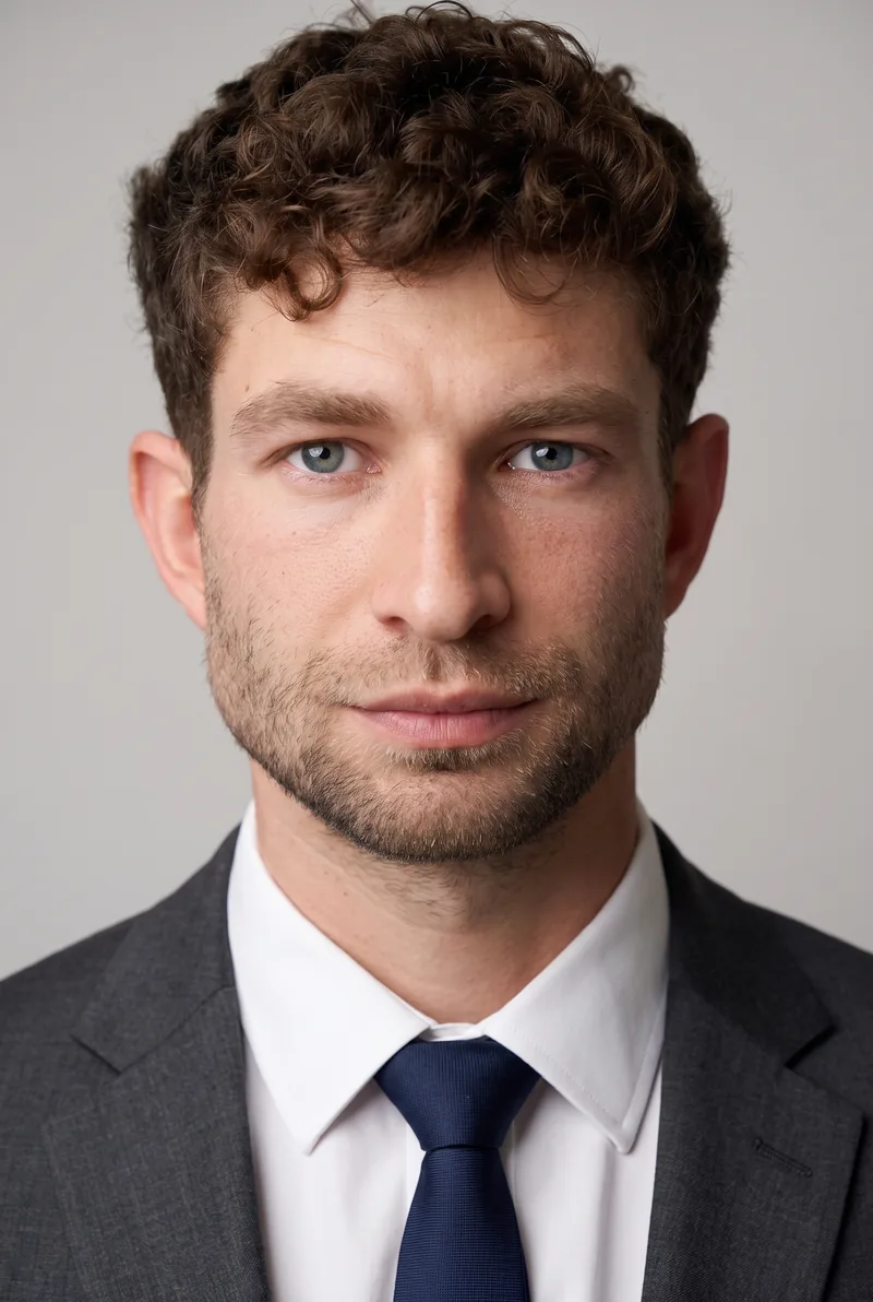 AI-generated portrait of Rory Warnock, keynote speaker