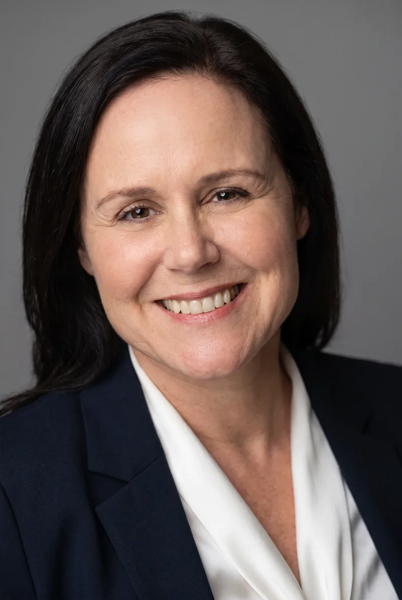 AI-generated portrait of Sally Learey, keynote speaker
