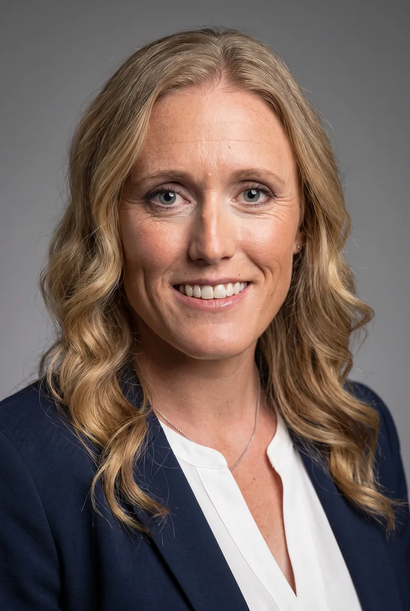AI-generated portrait of Sally Pearson, keynote speaker