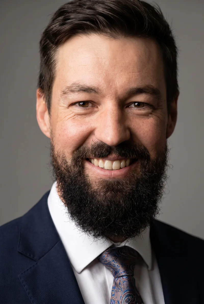 AI-generated portrait of Sam the Trap Man, keynote speaker