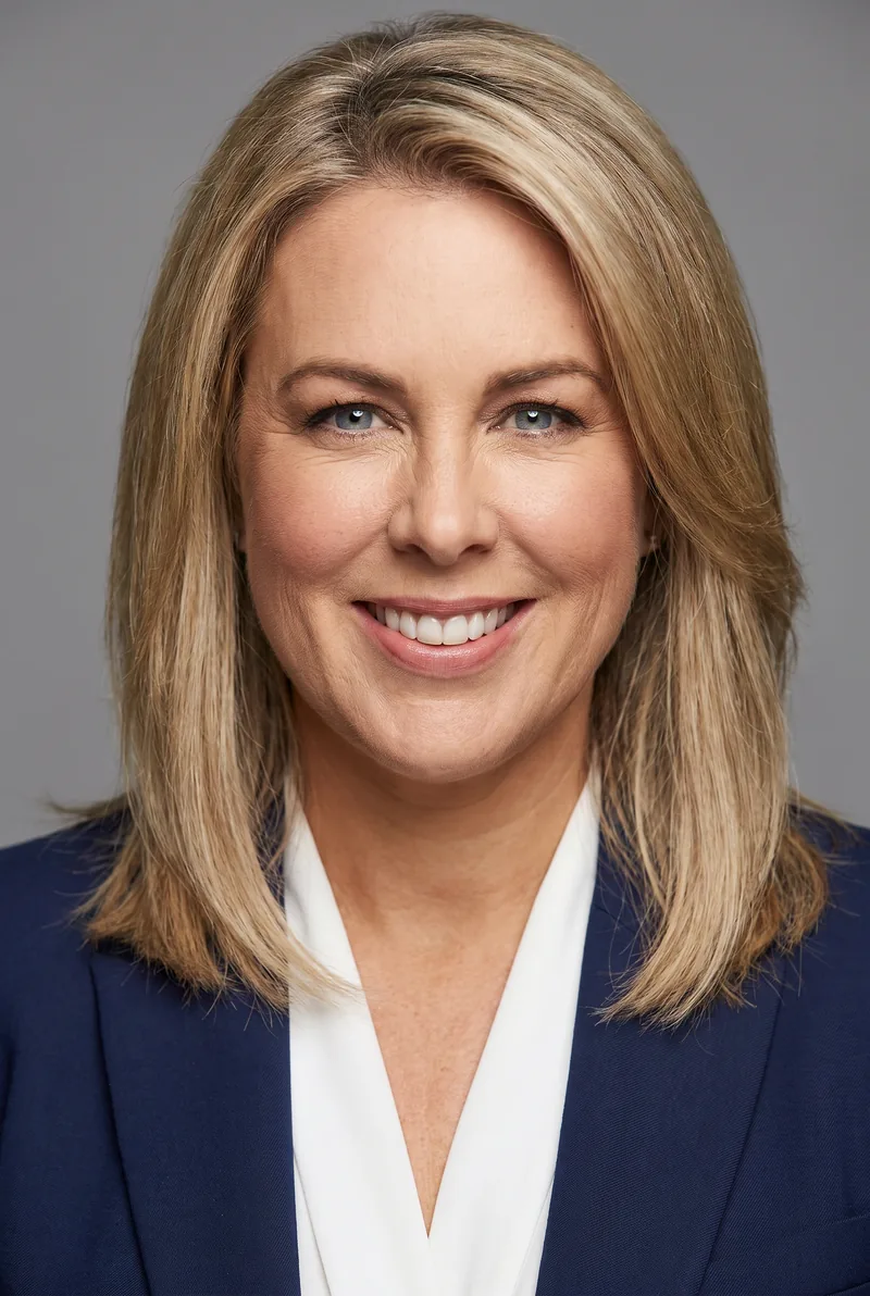 AI-generated portrait of Samantha Armytage, keynote speaker
