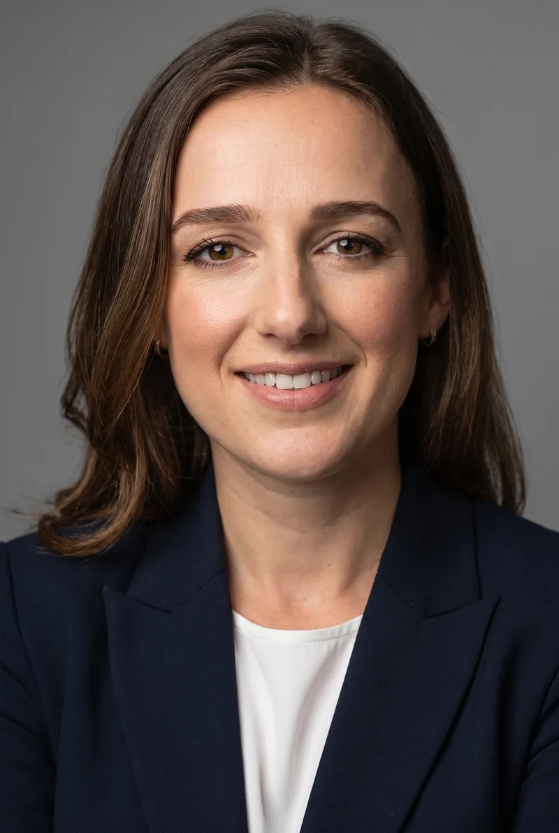 AI-generated portrait of Samantha Gash, keynote speaker