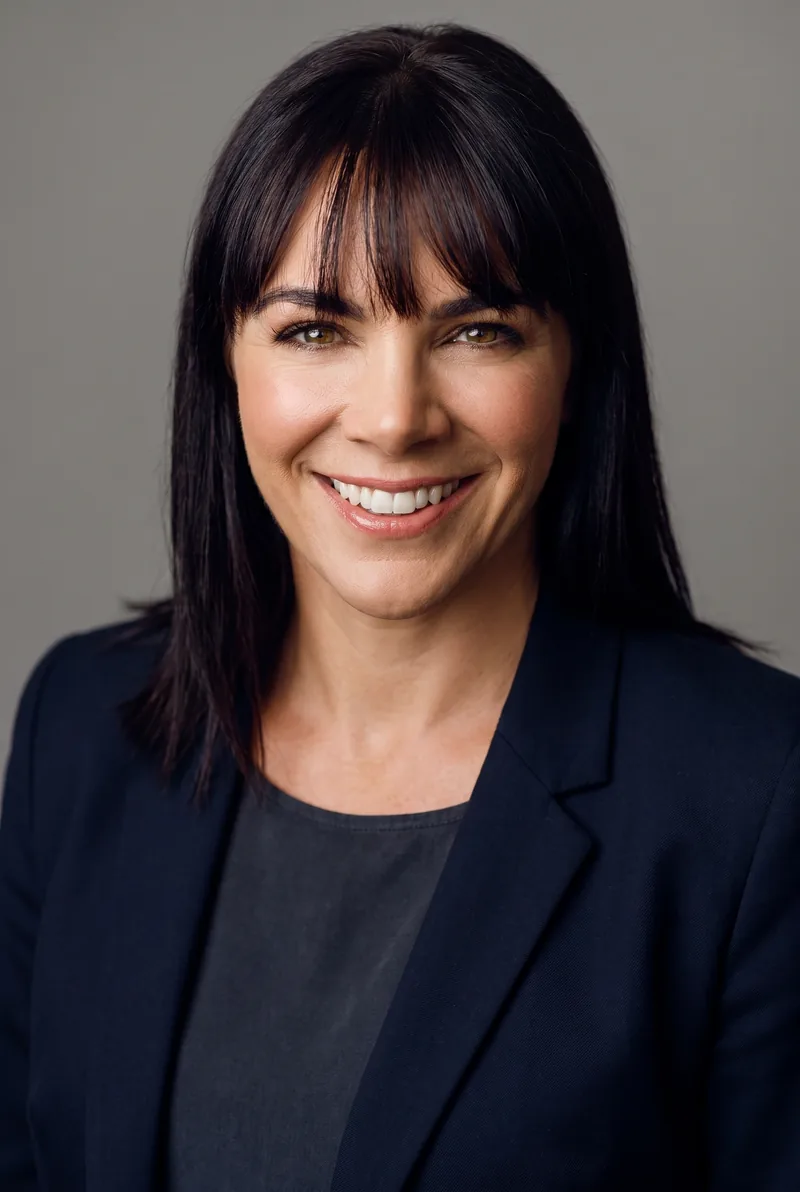 AI-generated portrait of Samantha Riley, keynote speaker