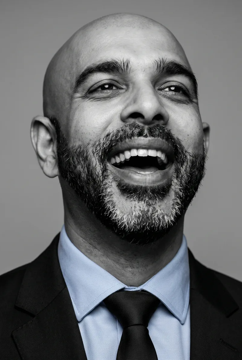 AI-generated portrait of Santhanaram Jayaram, keynote speaker