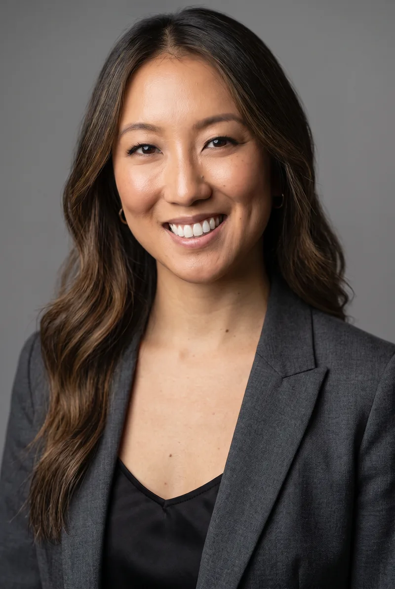 AI-generated portrait of Sarah Davidson, keynote speaker