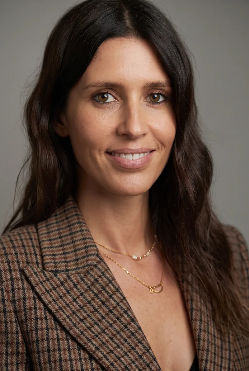 AI-generated portrait of Sarah Grynberg, keynote speaker