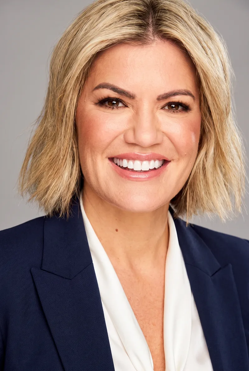 AI-generated portrait of Sarah Harris, keynote speaker