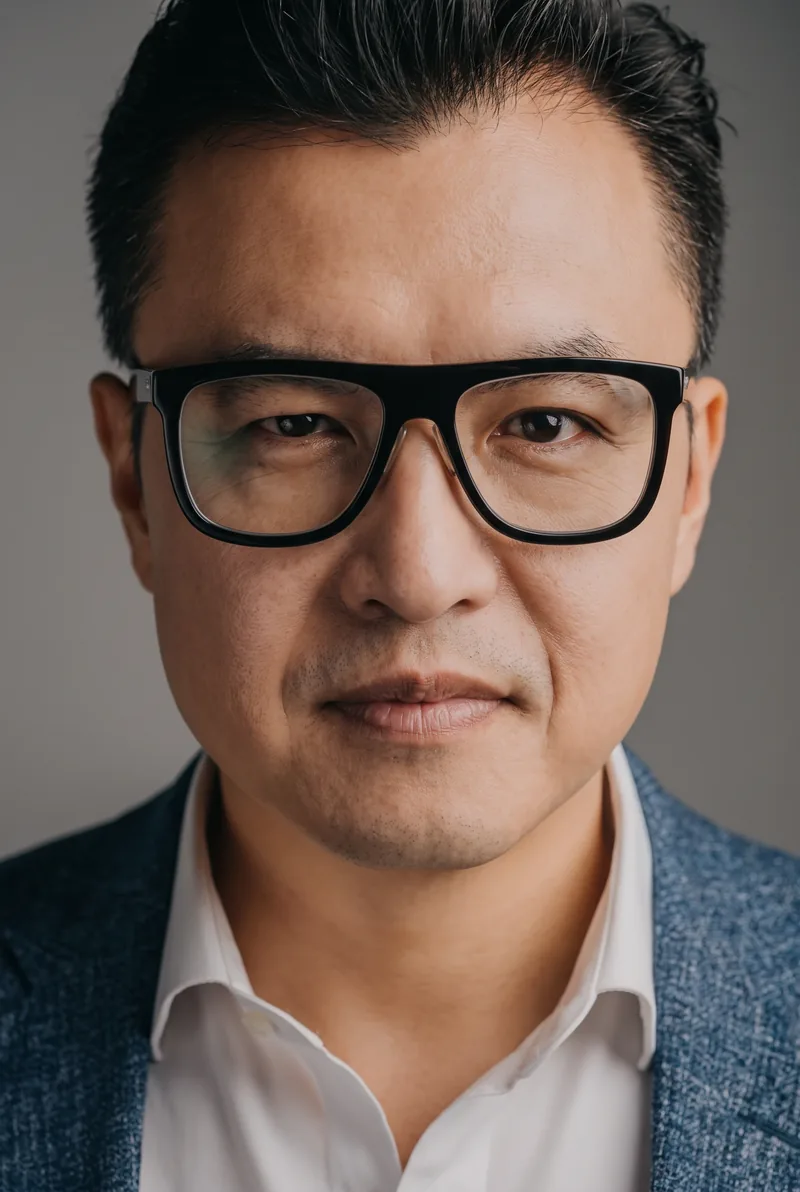 AI-generated portrait of Scott Amyx, keynote speaker