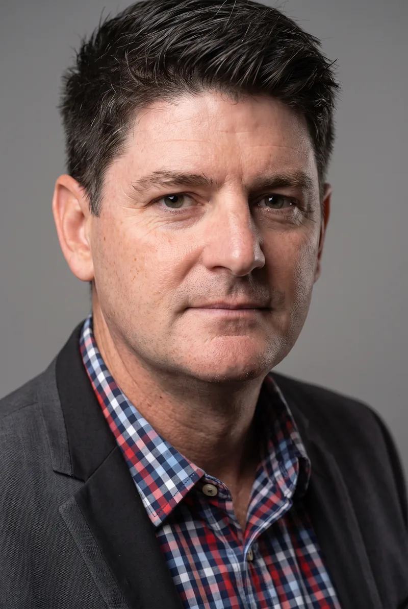 AI-generated portrait of Sean Callanan, keynote speaker