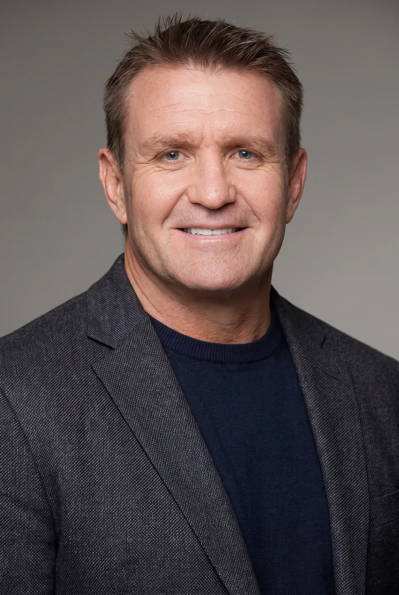 AI-generated portrait of Shane Webcke, keynote speaker