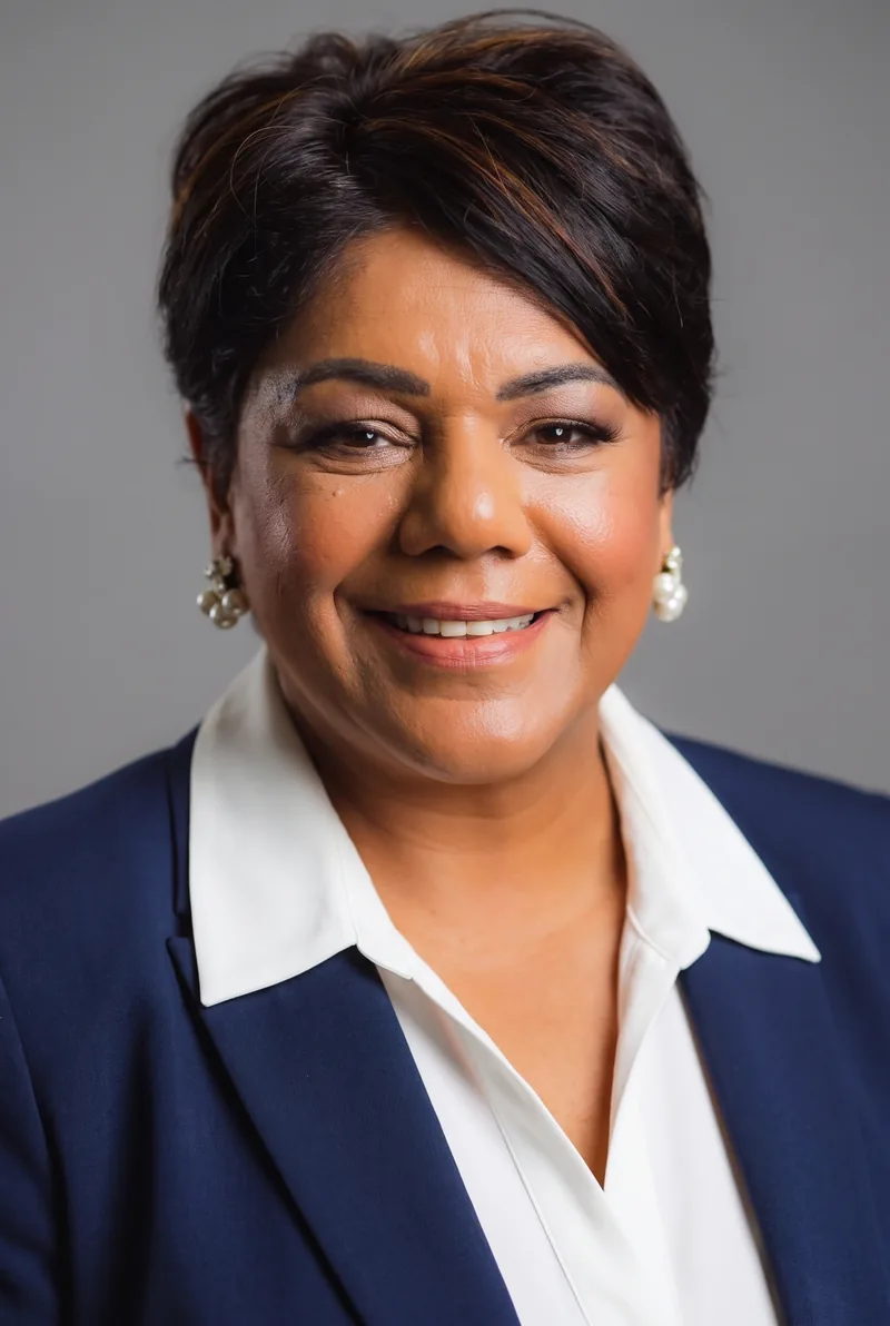 AI-generated portrait of Shivani Gupta, keynote speaker