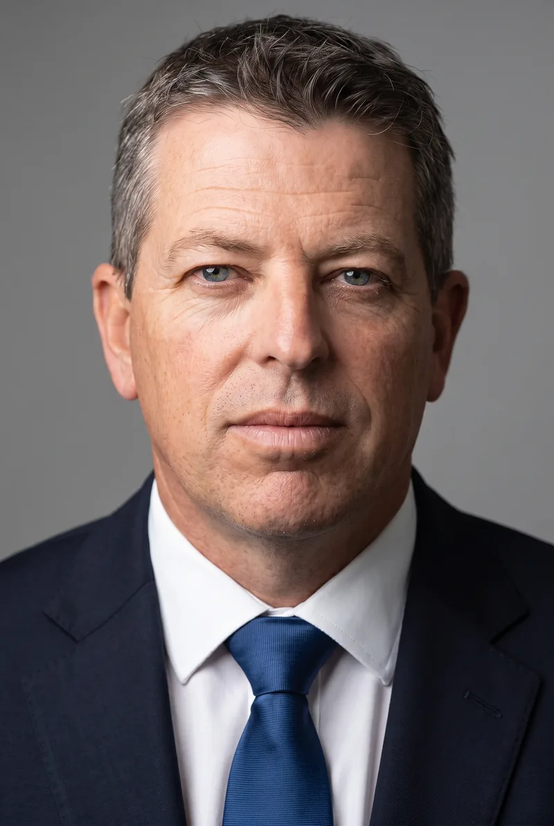 AI-generated portrait of Simon Hammond, keynote speaker