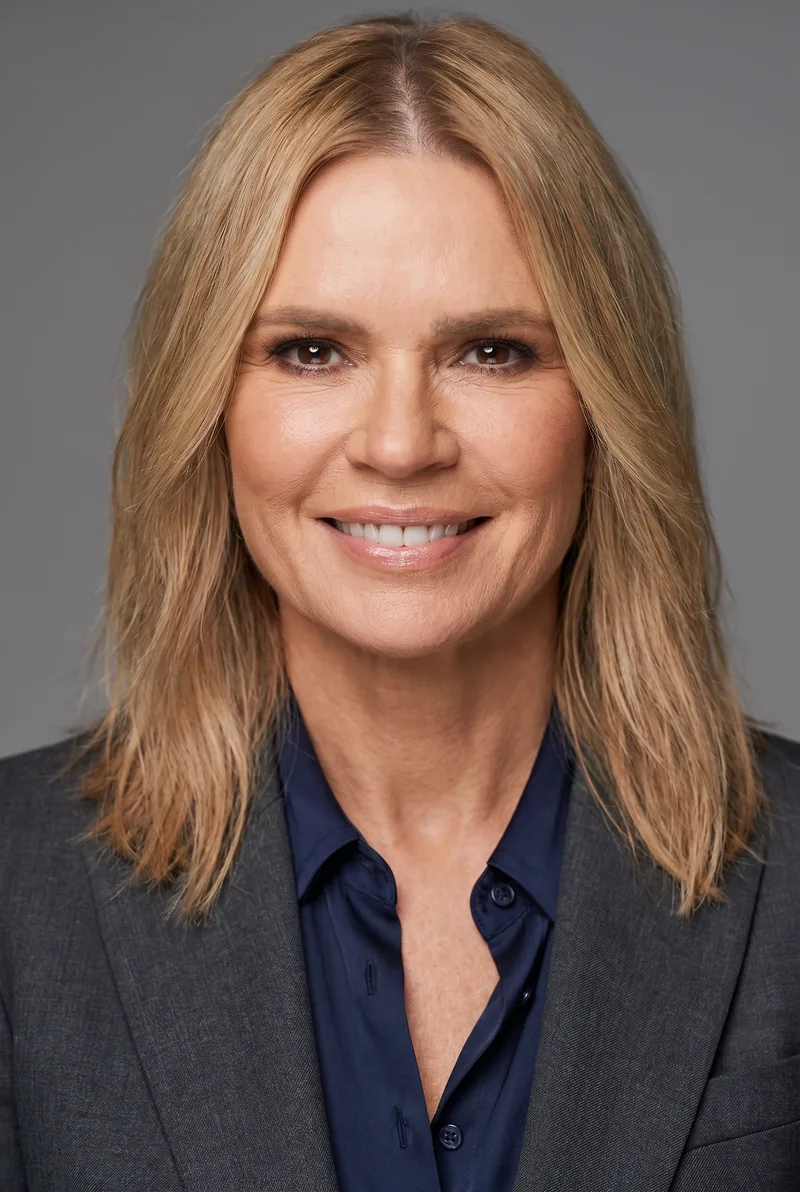 AI-generated portrait of Sonia Kruger, keynote speaker