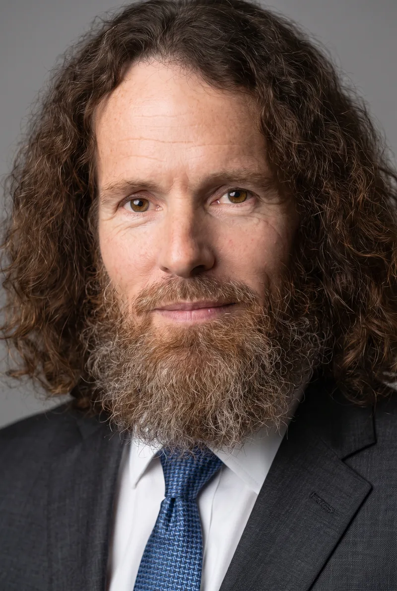 AI-generated portrait of Stephen McGown, keynote speaker
