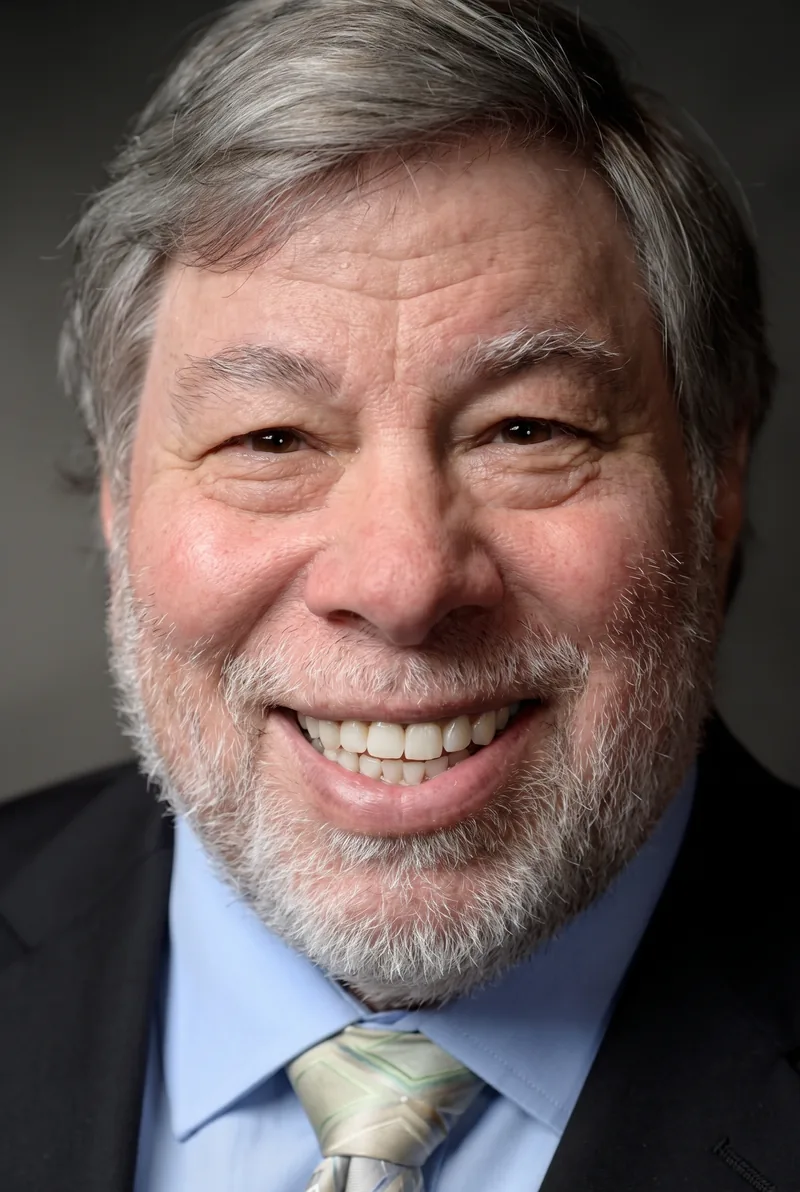 AI-generated portrait of Steve Wozniak, keynote speaker