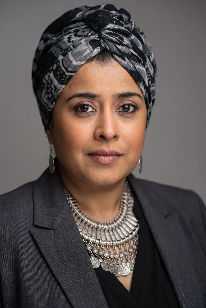AI-generated portrait of Tasneem Chopra OAM, keynote speaker