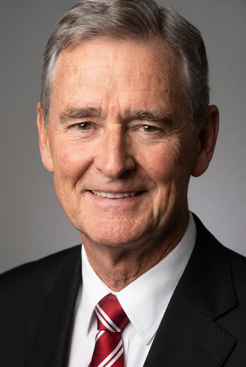 AI-generated portrait of The Hon. John Brumby, keynote speaker