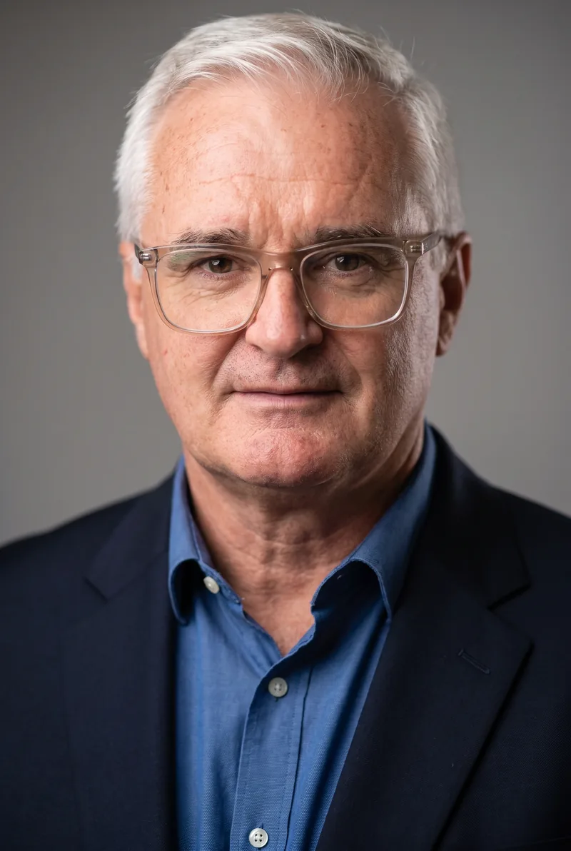 AI-generated portrait of Tim Gossage, keynote speaker