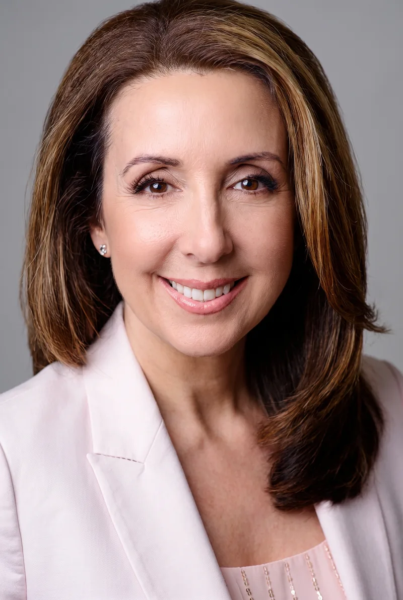 AI-generated portrait of Tina Altieri, keynote speaker
