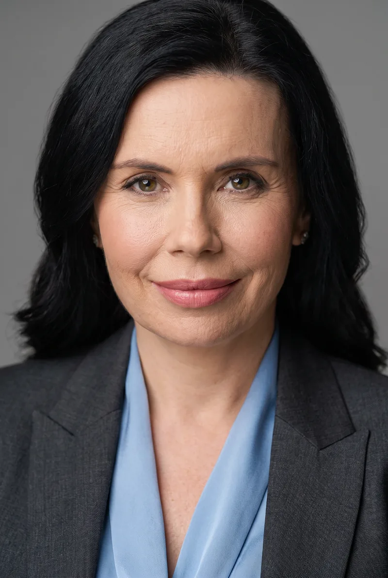 AI-generated portrait of Vanessa Stoykov, keynote speaker