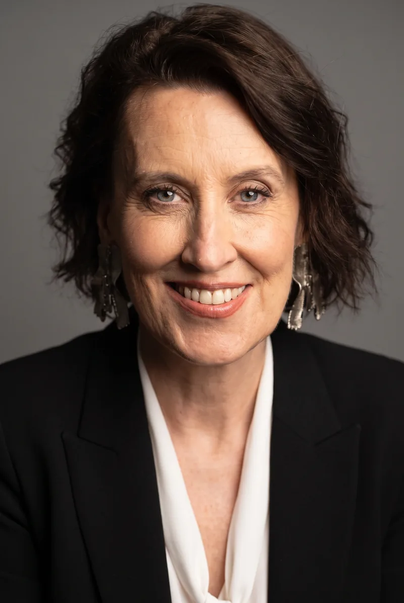 AI-generated portrait of Virginia Trioli, keynote speaker