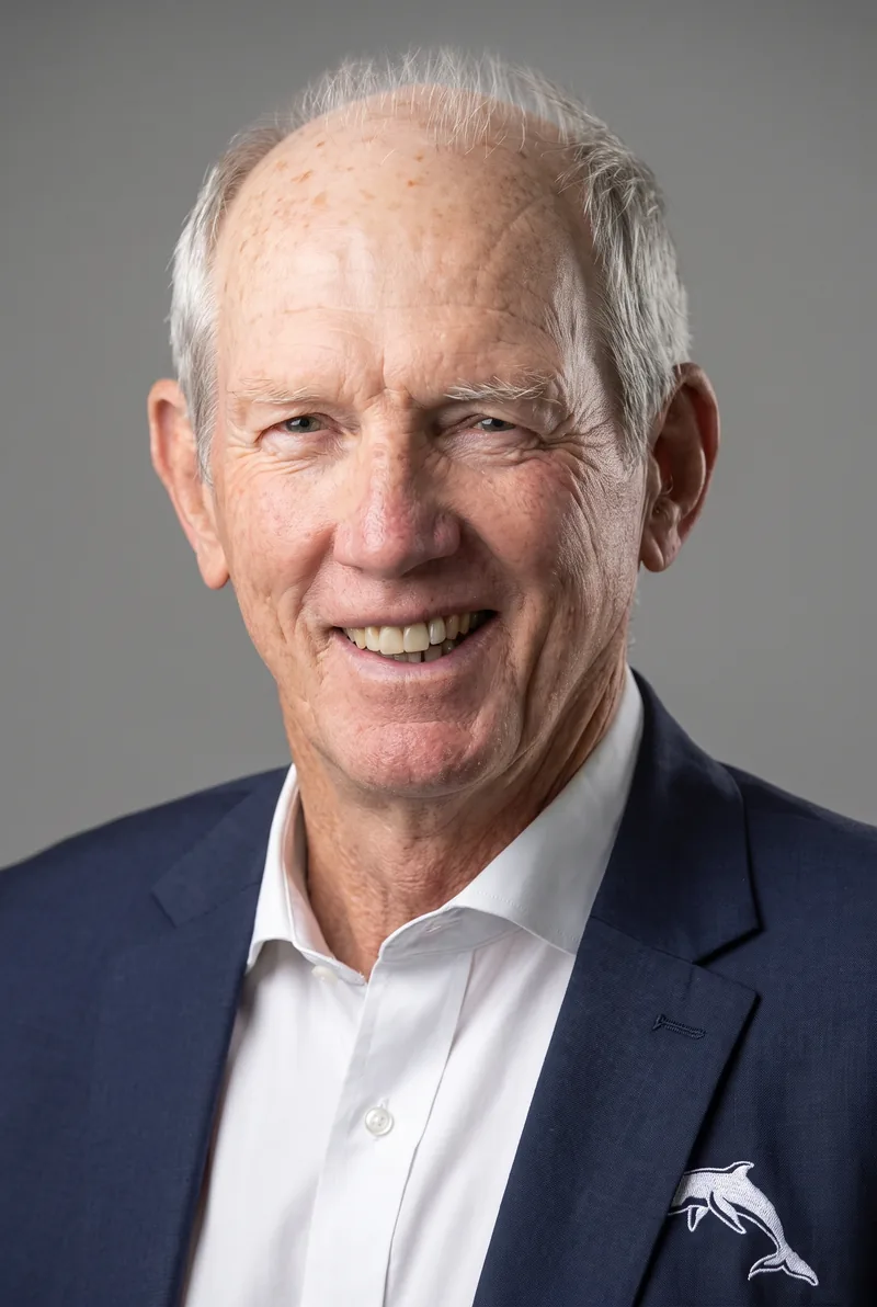 AI-generated portrait of Wayne Bennett AM, keynote speaker